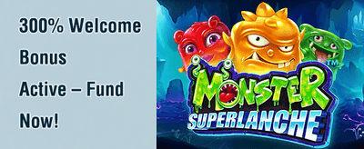 100% Welcome Match Bonus promotion banner